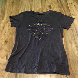 Harley Davidson Rainbow Laconia Hampshire Grey Tshirt Womens